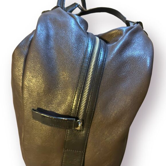 Kenneth Cole New York Leather Hobo Brown/Gray Satchel - Picture 4 of 9